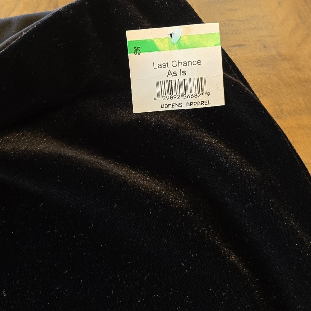 Halogen Black Velvet Elastic Waist Pencil Skirt L - Picture 5 of 7